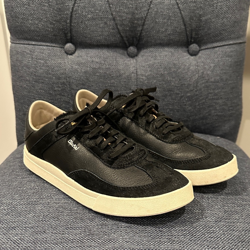 OluKai Black Leather Women's Sneakers